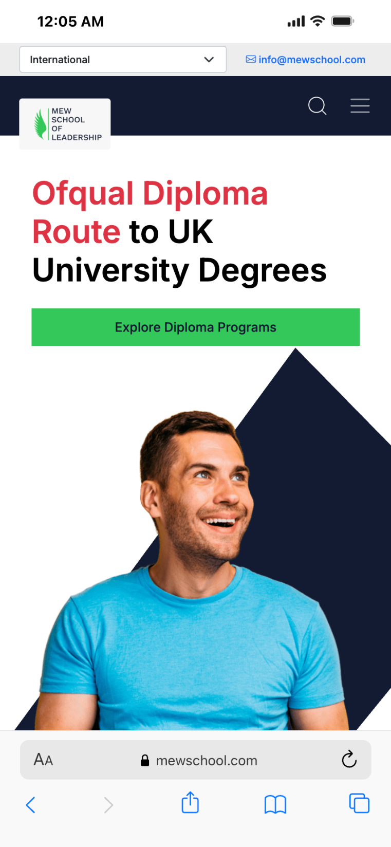 Full Stack Ed Tech Platform for MEW School of Leadership in Dubai